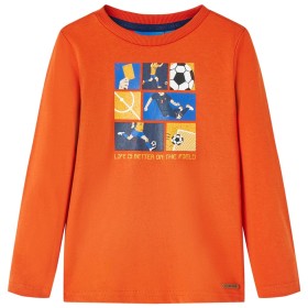 Children's orange long-sleeved t-shirt 140 by vidaXL, Kids T-shirts - Ref: Foro24-12708, Price: 8,99 €, Discount: %