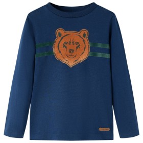 Navy blue long-sleeved children's t-shirt 92 by vidaXL, Kids T-shirts - Ref: Foro24-13119, Price: 9,99 €, Discount: %