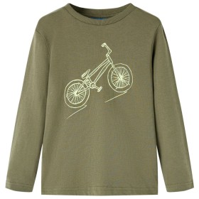 Khaki long-sleeved children's t-shirt 116 by vidaXL, Kids T-shirts - Ref: Foro24-13436, Price: 7,61 €, Discount: %