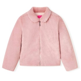 Chaqueta infantil de cuero sintético rosa 128 de vidaXL, Ropa de abrigo para niños - Ref: Foro24-13862, Precio: 13,18 €, Desc...