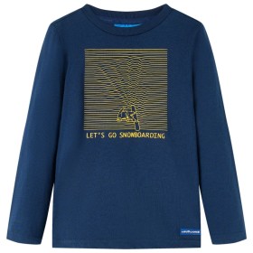 Navy blue long-sleeve children's t-shirt size 92 by vidaXL, Kids T-shirts - Ref: Foro24-13104, Price: 9,99 €, Discount: %