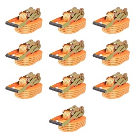 Ratchet Fastening Straps 10 Pcs 2T 8mx50mm Orange by vidaXL, Tie down straps - Ref: Foro24-142663, Price: 148,99 €, Discount: %