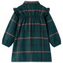 Vestido infantil de manga larga y volantes verde oscuro 140 de vidaXL, Vestidos de niños - Ref: Foro24-14418, Precio: 15,99 €...