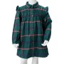 Vestido infantil de manga larga y volantes verde oscuro 140 de vidaXL, Vestidos de niños - Ref: Foro24-14418, Precio: 15,99 €...