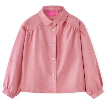 Children's blouse with puff sleeves pale pink 128 by vidaXL, Kids T-shirts - Ref: Foro24-15104, Price: 13,99 €, Discount: %