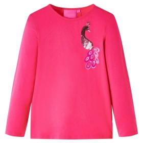 Langarm-T-Shirt für Kinder in glänzendem Pink 104 von vidaXL, Kinder-T-Shirts - Ref: Foro24-13590, Preis: 8,99 €, Rabatt: %