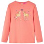 Long-sleeved coral children's t-shirt size 116 by vidaXL, Kids T-shirts - Ref: Foro24-13661, Price: 8,99 €, Discount: %