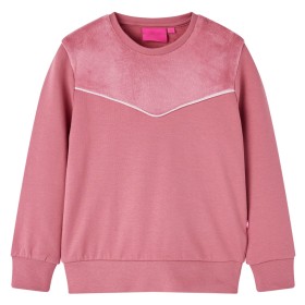 Children's patchwork velvet sweatshirt in raspberry color, size 128. by vidaXL, Kids T-shirts - Ref: Foro24-14007, Price: 13,...