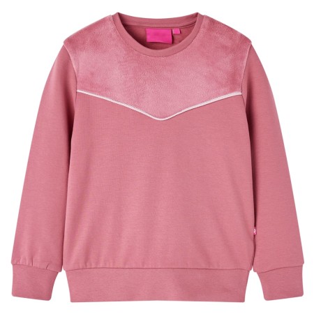 Children's patchwork velvet sweatshirt in raspberry color, size 104. by vidaXL, Kids T-shirts - Ref: Foro24-14005, Price: 13,...