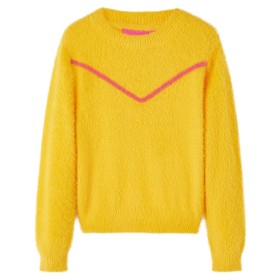 Dark ocher knitted children's sweater size 116 by vidaXL, Kids T-shirts - Ref: Foro24-14760, Price: 16,59 €, Discount: %