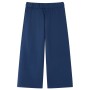 Pantalón infantil con perneras anchas azul marino 128 de vidaXL, Pantalones de niños - Ref: Foro24-14830, Precio: 17,65 €, De...