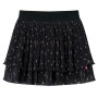 Falda infantil con diseño de volantes escalonados negro 128 de vidaXL, Pantalones de niños - Ref: Foro24-14900, Precio: 17,24...