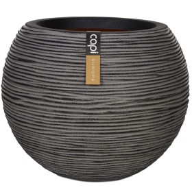 Capi Jarrón Nature Rib round anthracite gray 40x32 cm KOFZ270 by Capi, Pots and planters - Ref: Foro24-424221, Price: 74,99 €...