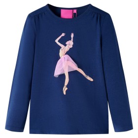 Camiseta infantil de manga larga azul marino 92 de vidaXL, Camisetas para niños - Ref: Foro24-13999, Precio: 9,99 €, Descuent...