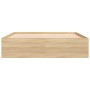 Sonoma oak bed frame 150x200 cm by vidaXL, Beds and slatted bases - Ref: Foro24-3203868, Price: 159,22 €, Discount: %