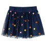 Falda infantil de tul con lunares azul marino 92 de vidaXL, Pantalones de niños - Ref: Foro24-13504, Precio: 9,99 €, Descuent...