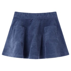 Falda infantil con bolsillos pana azul marino 140 de vidaXL, Pantalones de niños - Ref: Foro24-13888, Precio: 14,31 €, Descue...