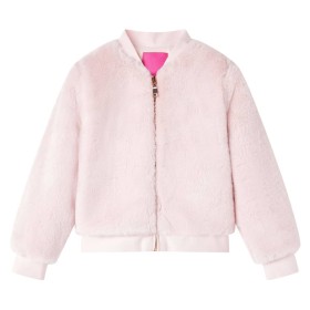 Chaqueta infantil cuero sintético rosa suave 104 de vidaXL, Ropa de abrigo para niños - Ref: Foro24-14250, Precio: 13,53 €, D...