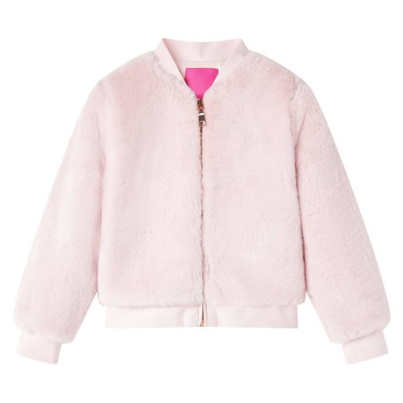 Soft pink synthetic leather children's jacket size 104 by vidaXL, Children's outerwear - Ref: Foro24-14250, Price: 13,99 €, D...