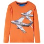 Camiseta infantil de manga larga naranja oscuro 140 de vidaXL, Camisetas para niños - Ref: Foro24-13178, Precio: 12,02 €, Des...