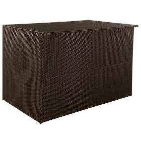 Synthetic rattan brown garden storage box 150x100x100 cm by vidaXL, Outdoor storage boxes - Ref: Foro24-44246, Price: 224,32 ...