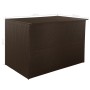 Garten-Aufbewahrungsbox aus synthetischem Rattan braun 150x100x100 cm von vidaXL, Aufbewahrungsboxen für den Außenbereich - R...