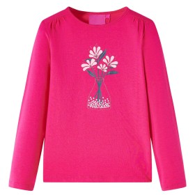 Knallrosa Langarm-T-Shirt für Kinder 92 von vidaXL, Kinder-T-Shirts - Ref: Foro24-13984, Preis: 10,99 €, Rabatt: %