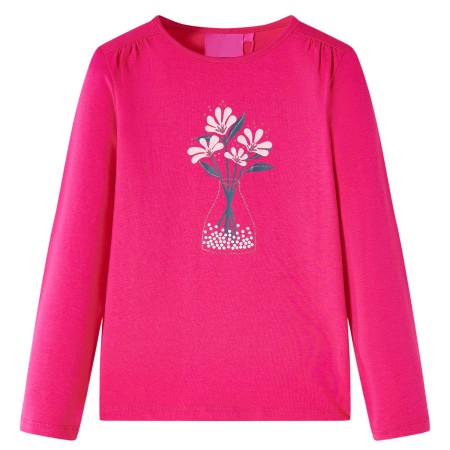 Camiseta infantil de manga larga rosa brillante 116 de vidaXL, Camisetas para niños - Ref: Foro24-13986, Precio: 10,99 €, Des...