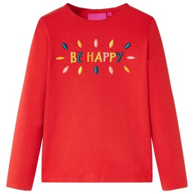 Camiseta infantil de manga larga rojo 140 de vidaXL, Camisetas para niños - Ref: Foro24-13718, Precio: 9,99 €, Descuento: %