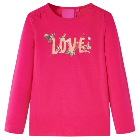 Langarm-T-Shirt für Kinder in glänzendem Pink 104 von vidaXL, Kinder-T-Shirts - Ref: Foro24-13730, Preis: 9,99 €, Rabatt: %