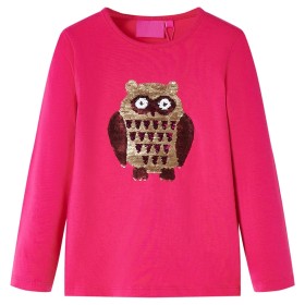 Children's bright pink long-sleeved T-shirt 140 by vidaXL, Kids T-shirts - Ref: Foro24-13798, Price: 8,66 €, Discount: %