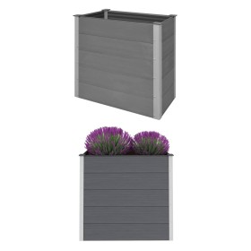 Gray WPC flower bed 100x50x91 cm by vidaXL, Pots and planters - Ref: Foro24-43604, Price: 230,08 €, Discount: %