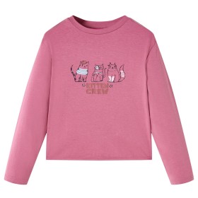 Long-sleeved raspberry children's t-shirt size 104 by vidaXL, Kids T-shirts - Ref: Foro24-14445, Price: 9,99 €, Discount: %