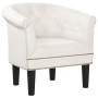 Sillón cuero sintético blanco de vidaXL, Sillones - Ref: Foro24-356499, Precio: 156,99 €, Descuento: %