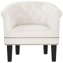 Sillón cuero sintético blanco de vidaXL, Sillones - Ref: Foro24-356499, Precio: 156,99 €, Descuento: %