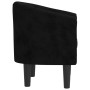 Sillón de terciopelo negro de vidaXL, Sillones - Ref: Foro24-356471, Precio: 197,46 €, Descuento: %