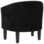 Sillón de terciopelo negro de vidaXL, Sillones - Ref: Foro24-356471, Precio: 197,46 €, Descuento: %