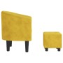 Armchair with yellow velvet footstool by vidaXL, Armchairs - Ref: Foro24-356484, Price: 162,08 €, Discount: %