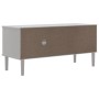 SENJA TV stand with rattan wood appearance in white pine, 106x40x49cm. by vidaXL, TV Furniture - Ref: Foro24-358041, Price: 7...