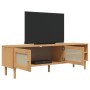 SENJA TV cabinet rattan look pine wood brown 158x40x49cm by vidaXL, TV Furniture - Ref: Foro24-358043, Price: 95,29 €, Discou...