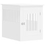 Engineered wood dog crate, white, 55x80x68 cm by vidaXL, Dog kennels - Ref: Foro24-838323, Price: 101,31 €, Discount: %