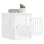 Engineered wood dog crate, white, 55x80x68 cm by vidaXL, Dog kennels - Ref: Foro24-838323, Price: 101,31 €, Discount: %