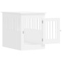 Engineered wood dog crate, white, 55x80x68 cm by vidaXL, Dog kennels - Ref: Foro24-838323, Price: 101,31 €, Discount: %