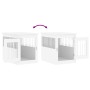 Engineered wood dog crate, white, 55x75x65 cm by vidaXL, Dog kennels - Ref: Foro24-838316, Price: 95,81 €, Discount: %