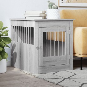 Dog crate made of gray Sonoma engineered wood, measuring 64.5x80x71 cm. by vidaXL, Dog kennels - Ref: Foro24-838335, Price: 1...