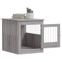 Jaula para perros madera ingeniería gris Sonoma 64,5x80x71 cm de vidaXL, Casetas para perros - Ref: Foro24-838335, Precio: 11...