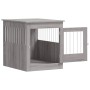 Jaula para perros madera ingeniería gris Sonoma 64,5x80x71 cm de vidaXL, Casetas para perros - Ref: Foro24-838335, Precio: 11...