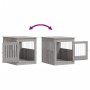 Dog crate made of gray Sonoma engineered wood, measuring 64.5x80x71 cm. by vidaXL, Dog kennels - Ref: Foro24-838335, Price: 1...