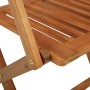 Folding garden dining table 5 pieces made of solid acacia wood by vidaXL, Garden sets - Ref: Foro24-43380, Price: 341,39 €, D...