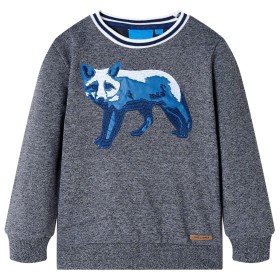 Navy blue mélange children's sweatshirt size 92 by vidaXL, Kids T-shirts - Ref: Foro24-13339, Price: 12,97 €, Discount: %